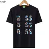 Camiseta de moda de alta qualidade Moda Man Homem de t-shirt colar de luxo colar