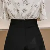 Szorki na szerokopasmowe szorty Kobiety Wysokie pasy stałe koreańskie moda proste szorty biuro damskie letnie spodenki 240420