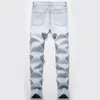 Jeans maschile europeo e americano High Street Denim Personality Big Holes Old Beggar Classic Hip Hop pantaloni Hip Hop