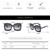 Gafas de sol D T Nuevas gafas de sol de gran tamaño diseñador de la marca Diseñador de plástico Femenino Grande Grande Glasias UV400 Gafas de Sol Mujer D240429