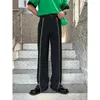 Pantaloni da uomo uomo pieghettate estate casual harajuku gamba larga oversize streetwear pantaloni vintage 2024