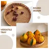 Geschirrsets Rattan Spitze Fruchtplatte Home Decor Paper Seilkörbe gewebte Aufbewahrungsorganisator Desktop Organisieren Küche Delikate Machen Sie Tee