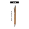 100 PCS/Lot Bamboo Ballpoint Pen Stylus contact Pen Office School Schools Schools Abs Writing Supplies Home 240417