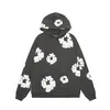 Men's Hoodie Flower Printing Men and women fashion loose trend couple casual pullover