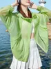 Kvinnors jackor bzvw kvinnor koreansk version lätt mid längd ren solskyddsmedel kläder huva kontrasterande färger jacka sommar 2024