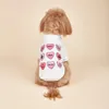 Camiseta de cães de estimação cães gatos gatos rosa colar