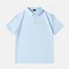 Nouveau t-shirt Polo Loose Senior Business Casual broderie Summer Men and Women Lapel Mens Mens à manches courtes grandes taille