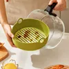 19 cm Air Fryers For Baking Tray Panier de poulet frit Mat Airfryer Silicone Pot Round Remplacement des accessoires