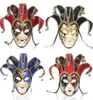 Maschere per feste full face uomini donne veneziane teatro joker joker maschera maschera con campane mardi gras palla da festa di Halloween cosplay m5042850