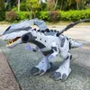 Duży rozmiar 47 cm Elektroniczny chodzenie dinozaurów ryk robot flash edukacja gier konsola dziecięcego prezent zabawek 240424