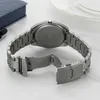 Montre-bracelets Benry Titanium Men Date Semaine Sapphire Verre Solide Étui en titane et sangle