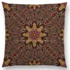 Pillow Boho Colorful Flowers Abstract Ethnic Floral Case Mandalas Pattern Design Vintage Patchwork Retro Cover