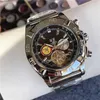 Relojes AAA Mens Watch Mechanical Watch Swiss New Big Flywheel Big Mechanical Watch Mechanical Business Steel Band Watch Mens Watch