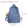 Backpack Fashion Solid Color Neutral Shoulder Casual Travel Outdoor Sports Knapsack Student School Bag Laptop Rucksack