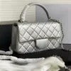 Etichetta designer per la spalla da donna con spalla mini manico mini patta classico borsa da borsa classico mini mini portafoglio portatile catena portatile caviale wo uvvi