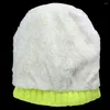 Берец Яркие цвета вязаные зимние шляпы Женщины флисовая термосочека