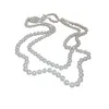 Shijia Pearl Sweater Chain med hög kvalitet och elegans lagerhalsband Multi -lager Lång höstvinter Vintil smycken hänge