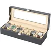 Sachets de bijoux Slot Men Is Watch Box Black Bracket Afficher les cadeaux de vacances