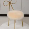 Almoço de lã de lã de lã quente de coloração Solic Cadeira de jantar Anti-deslizamento Mat de alta qualidade 2024