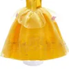 Mädchen Kleid Belle Kostüm Kinder Halloween Carvinal Fancy Cosplay Kleidung Kinder Hochzeitsfeier Blumendruck 310y 240413