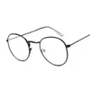 Vintage Round Gläser Rahmen Frauen Metall kleiner Kreis Form Brille klar optische Brille transparente Linsen -Spektakel Gafas 240423