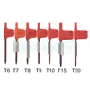 T6 T7 T8 T9 T10 T15 T10 TORX TORX SPANNERE CLÉ SMAL SMETROLES DRAVIS DES VIS DE VIS RED 200PSLOT5174953