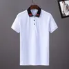 Designer Men's Men T-shirts à manches courtes T-shirt Polo LETTRE DE HAUTE QUALITÉ PRESSION PRESSE Vêtements Vêtements Tee Black and White Tees Asian Taille 7715