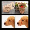 Dog Collars Pet Puppy Plastic Basket Type Adjustable Training Muzzle Anti-biting For Biting And Barking Control Size M