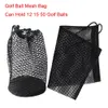 1pc Golfballbeutel können 12 25 50 PCs Ball Schwarz Nylon Speicher Solid Mesh Net für Golfer Geschenksport 240425 halten