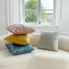 Almohada amarilla rosa cubierta de gamuza para el gamuza azul azul marino marina del dormitorio de dormitorio cajas de decoración de 45x45 cm