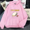 Herren Hoodies Duck Ich bin fertig mit Frauen Cartoon Anime Sweatshirts Langarm Winterkleidung Männer Fleece Kawaii Pullover Girls Sudaderas