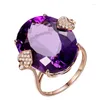 Кластерные кольца классическое кольцо для женщин 925 Серебряные украшения овальная форма сапфировый циркон