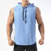 Gilet à capuche pour réservoir masculin pour la chemise de basket-ball de basket-ball de sport Camisole mince top sans manches