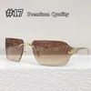 Premium Fashion Metal Full -Frame -Sonnenbrille für Frauen oder Männer mit roter/schwarzer Box