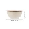 Ensembles de vaisselle 2 PCS ENAMEL BOLL RETRO BASIN CUISINE ENAMELLAYAGE MÉLANCHE SALADE VINTAGE À L'OLICIAGE