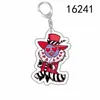 8Colors Halloween Hazbin Hotel Acrylic Keychain Cute Anime Movies Games Keyyring keyring جمع ملحقات ملحقات الرسوم المتحركة