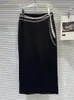 Sukienki robocze mody damski zabytkowe druk o długie rękawy z drewna T-shirt wysokiej talii Hip spódnice Kobieta 2024 Spring Trendy 33a1169