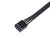 2024 40cm 1〜5 4ピンMolex Tx4 PWMファンCPUハブコンピューターPCケースChasis Cooler Power Extension Cable Splitter Adapter Controller for PC