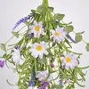 Decoratieve bloemen Simulatie Bloem Daisy Deurhanger Huisdecoratie Accessoires Bloem Swag Artificial Plastic Personality 1pc Wedding