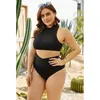 Dames badkleding tweedelig aparte bbw zomer 2024 bikini set sexy 2 stuks badpakken bather plus size split zwempak