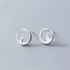 Pendientes de semental Mloveacc Romantic 925 Sterling Silver for Women Lovel Sited On Moon Sterling-Silver-Jewelry