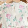 Zestawy odzieży dziewczyny garnitury letnie mody dziecięce koszule z krótkim rękawem topy+kwiatowe spodnie dziewczęta Zestawy odzieży