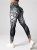 Leggings da donna Stampa loto ad alta vita ad alta vita sexy sports fitness yoga