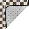 Black Check Carpet Polyester Floor Mats Cute Style Bathroom Carpets Customizable 240419