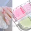 Nail Glitter 6 Grids Sugar White Purple Powder Sandy Candy Pigment For 3D Acrylic Flower Dazzling Dust Manicure Decor LY1909-22