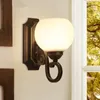 Lampa ścienna europejska artystyczna zabytkowa za mieszkanie w salonie domowe oświetlenie szkło kinkietowe arandela lamparas de pared