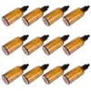 Speicherflaschen 12pcs 30 ml Glas Tropper Flasche ätherische Öl nachfüllbar Unterpackung Brown