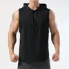 Gilet à capuche pour réservoir masculin pour la chemise de basket-ball de basket-ball de sport Camisole mince top sans manches