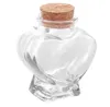 Bütün 1pc mini açık mantar durdurucu kalp cam şişeleri mücevher boncuklar flakonlar jar kaplar küçük dilek şişeleri ej1209264148