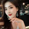 Bengelen kroonluchter Koreaanse mode Lange Tassel Drop -oorbellen voor vrouwen